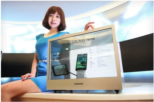 Primul display transparent