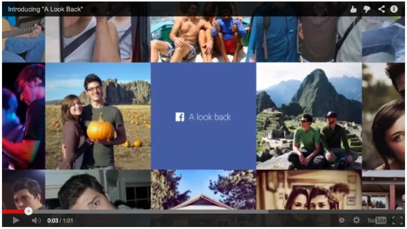 facebook look back