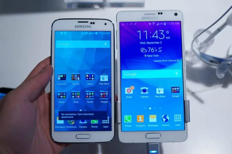 Samsung Galaxy S5 Galaxy Note 4