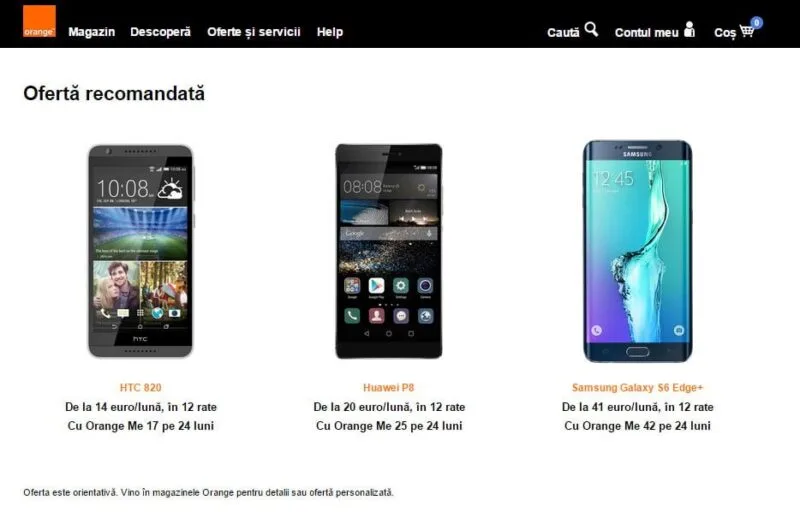telefon in rate Orange