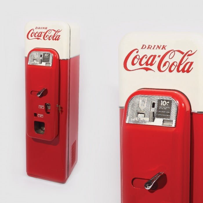 tractor Porsche — Imagine 3 Dozator original Coca Cola, model Vendo44, 1956