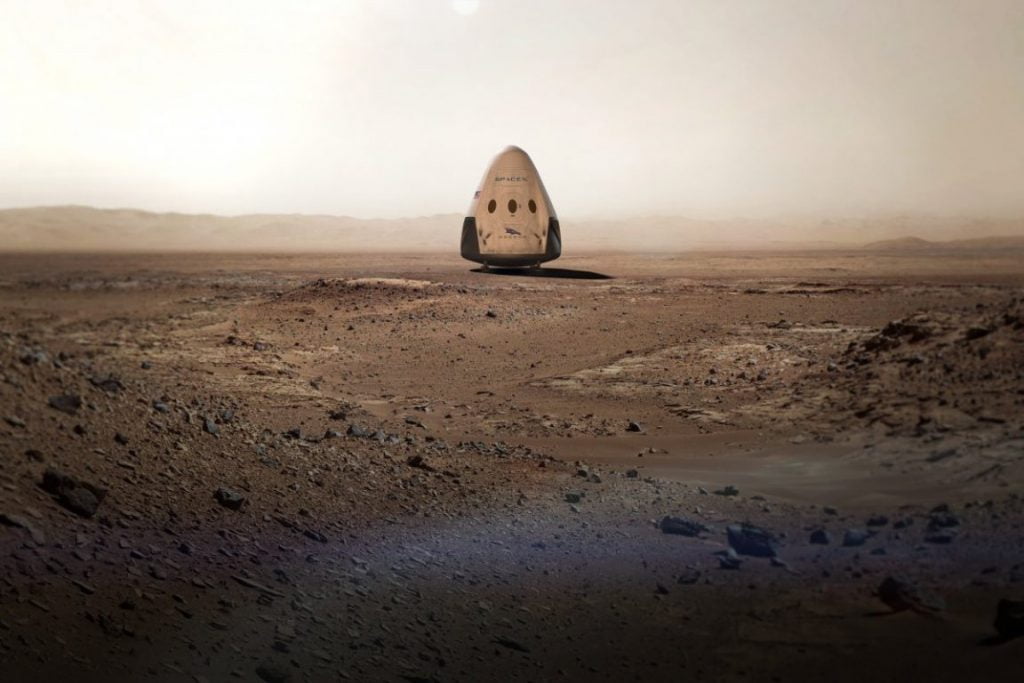 spacex pe Marte