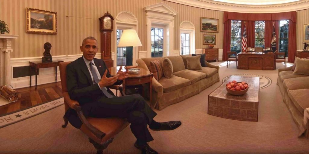 Vizitează Casa Albă, cu telefonul sau de pe laptop. Obama, într-un clip VR