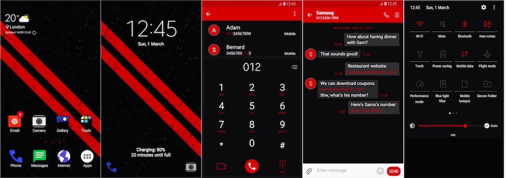 Samsung Galaxy Theme Soni Cherry