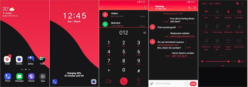 Samsung Galaxy Theme Soni Rise UI