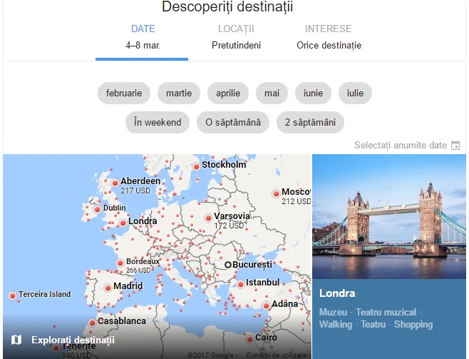 Google Flights. Cum să cauţi bilete ieftine de avion
