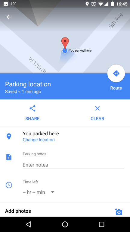 Google maps parcare 2