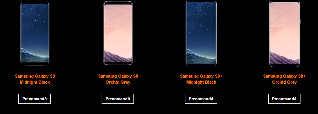 Galaxy S8 — Imagine 9 Precomanda galaxy s8 orange 1