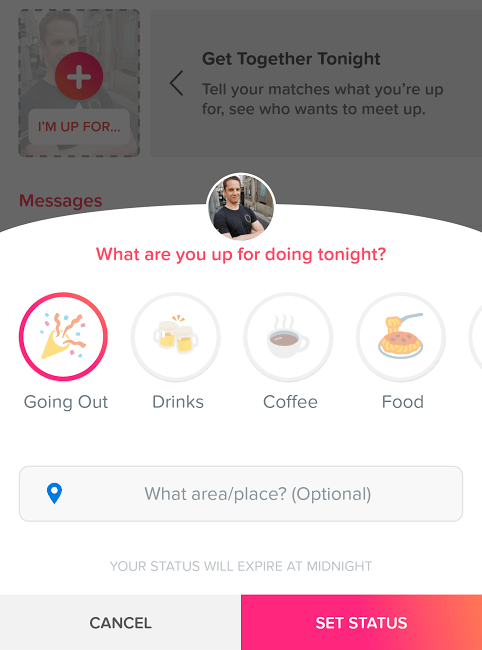 Tinder matches up for 2
