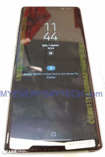 Galaxy note 8 imagini spion
