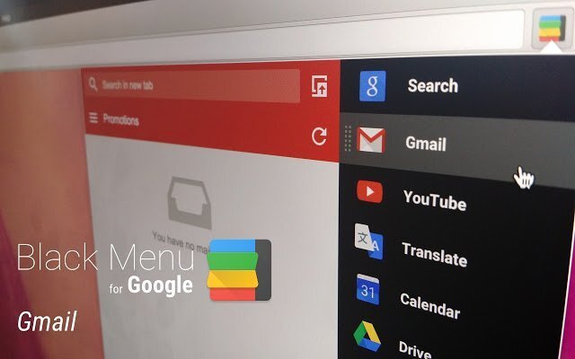 Black Menu for Google