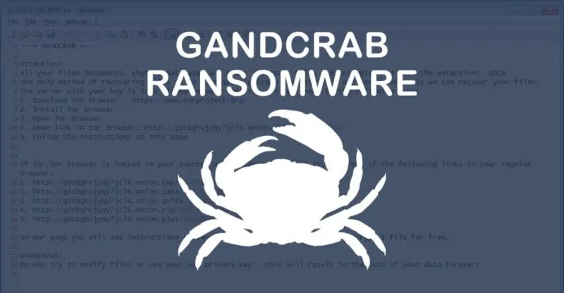 GandCrab face ravagii