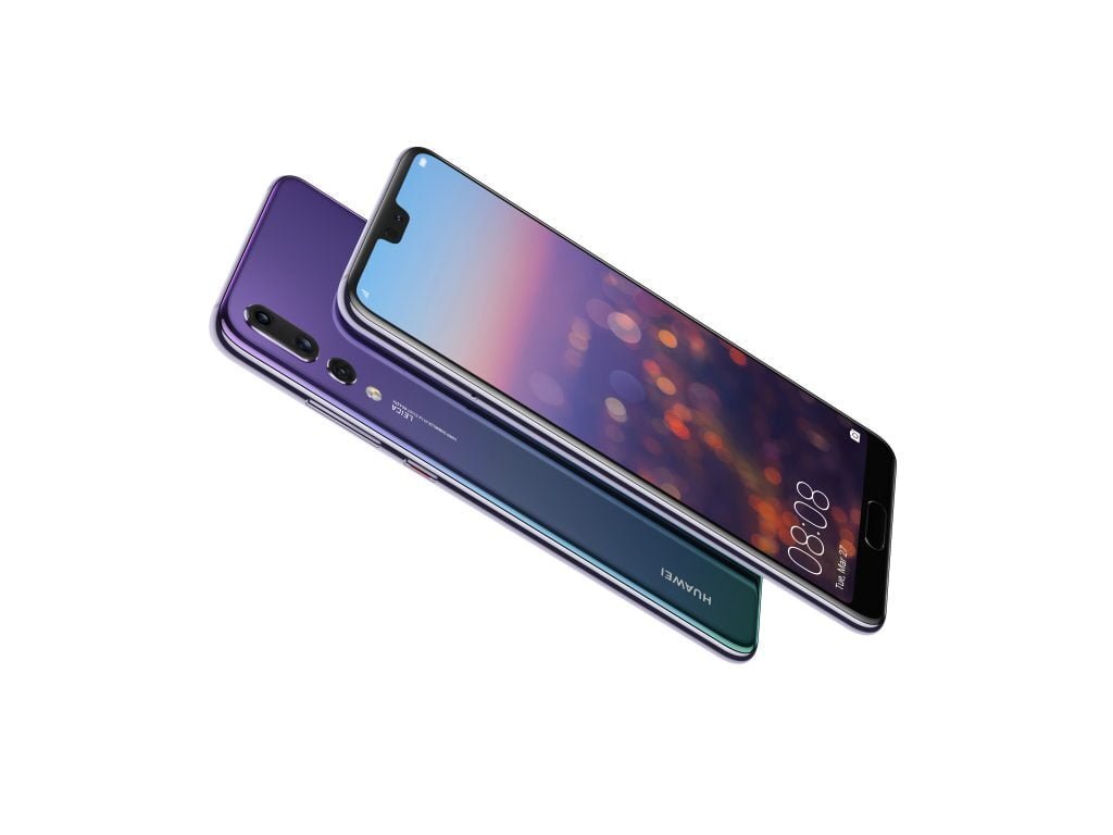 HUAWEI P20 Pro Twilight Front and Rear Diagonal