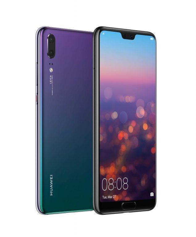 HUAWEI P20 Twilight Front and Back