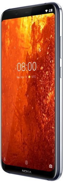 Nokia 8.1 BlueSilver front
