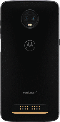 Motorola moto z3 exclusive black back