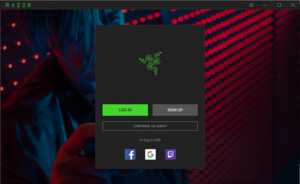 Razer introduce o nouă metode de logare pentru programul Synapse 3