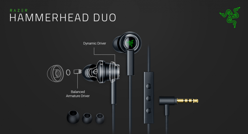 Razer Hammerhead Duo. Primele căști cu patru difuzoare