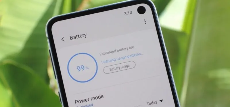 autonomie telefon samsung