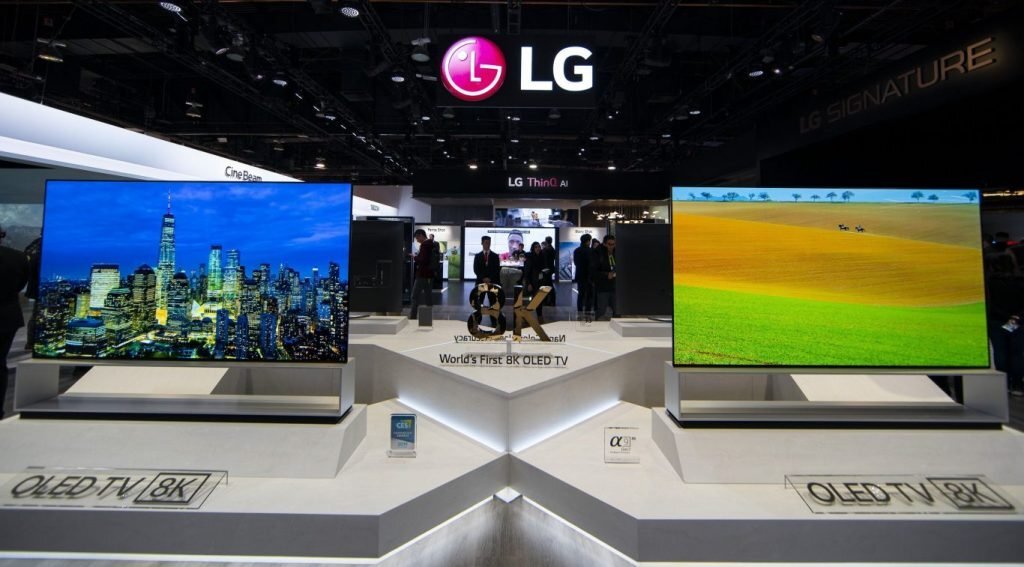 LG anunță punerea în vânzare a primului televizor OLED 8K