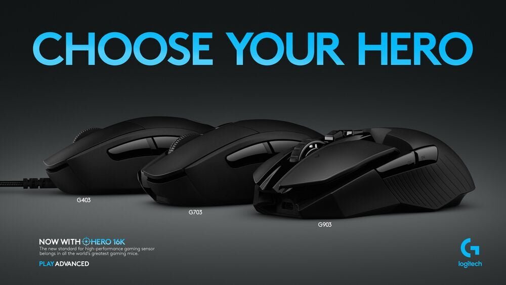 Logitech G introduce senzorul HERO 16k pe trei modele de mouși de gaming