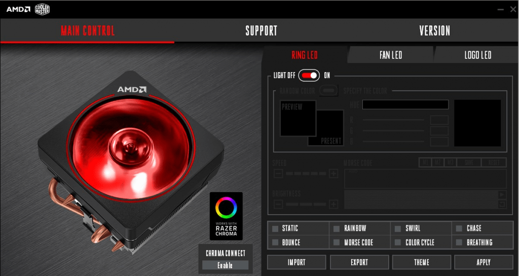AMD Wraith Prism folosește tehnologia Razer Chroma pentru o iluminare perfectă
