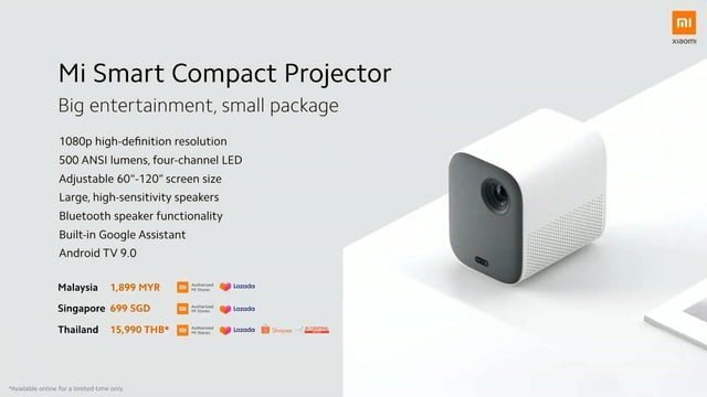Xiaomi Redmi Note 9S — Imagine 6 Mi Smart Compact Projector