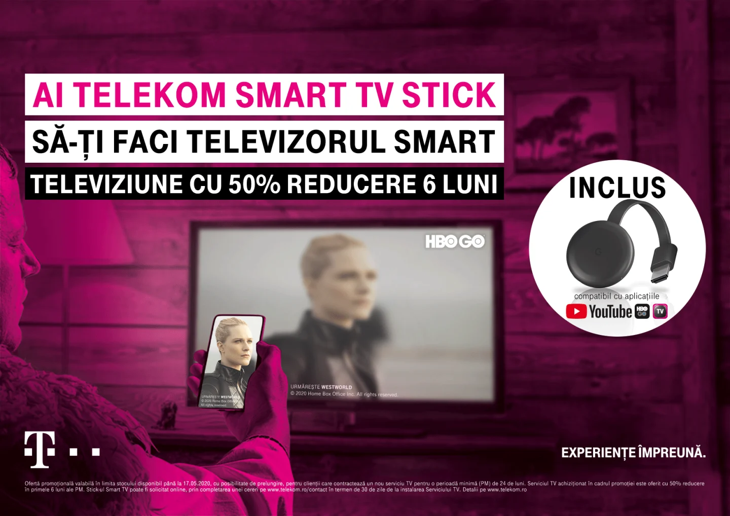 Smart TV Stick. Telekom iti transformă televizorul în Smart TV