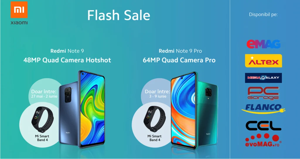 Seria Xiaomi Redmi Note 9 s-a lansat în România