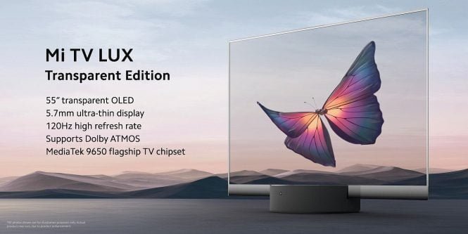 televizor transparent — Imagine 3 Xiaomi Mi TV LUX OLED Transparent Edition 2
