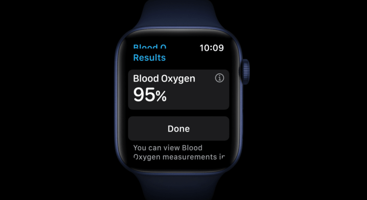 Apple Watch Series 6 monitorizarea oxigenului din sange