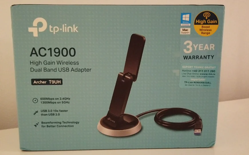 Review TP-LINK AC1900. Un gadget care îți crește viteza de acces la internet pe laptop sau PC