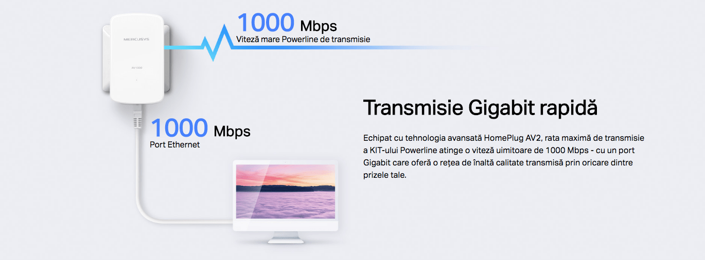 3 Mercusys MP500 KIT Gigabit