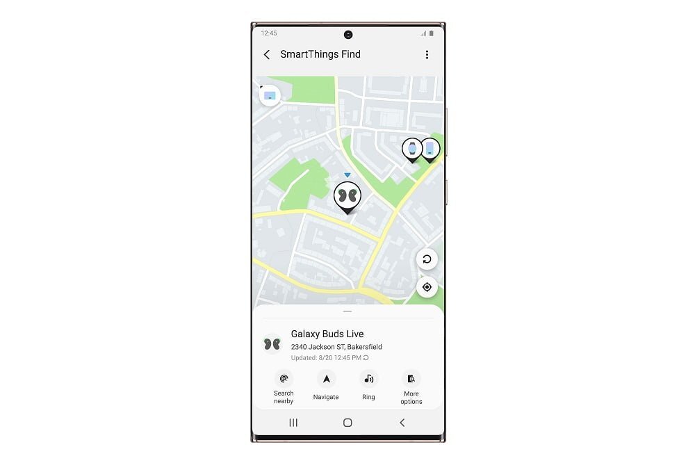 SmartThings Find — Imagine 5 3. SamrtThings Find Map