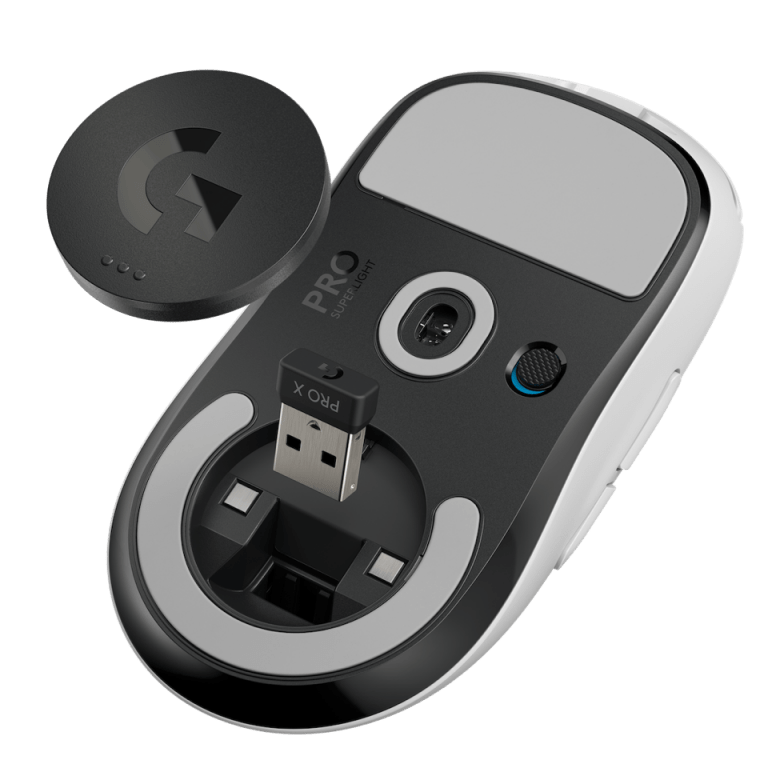 Logitech PRO X SUPERLIGHT Bottom White RevisedFinal