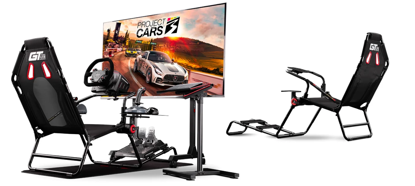 Next Level Racing GT Lite Folding Cockpit. Un simulator de curse, disponibil în România