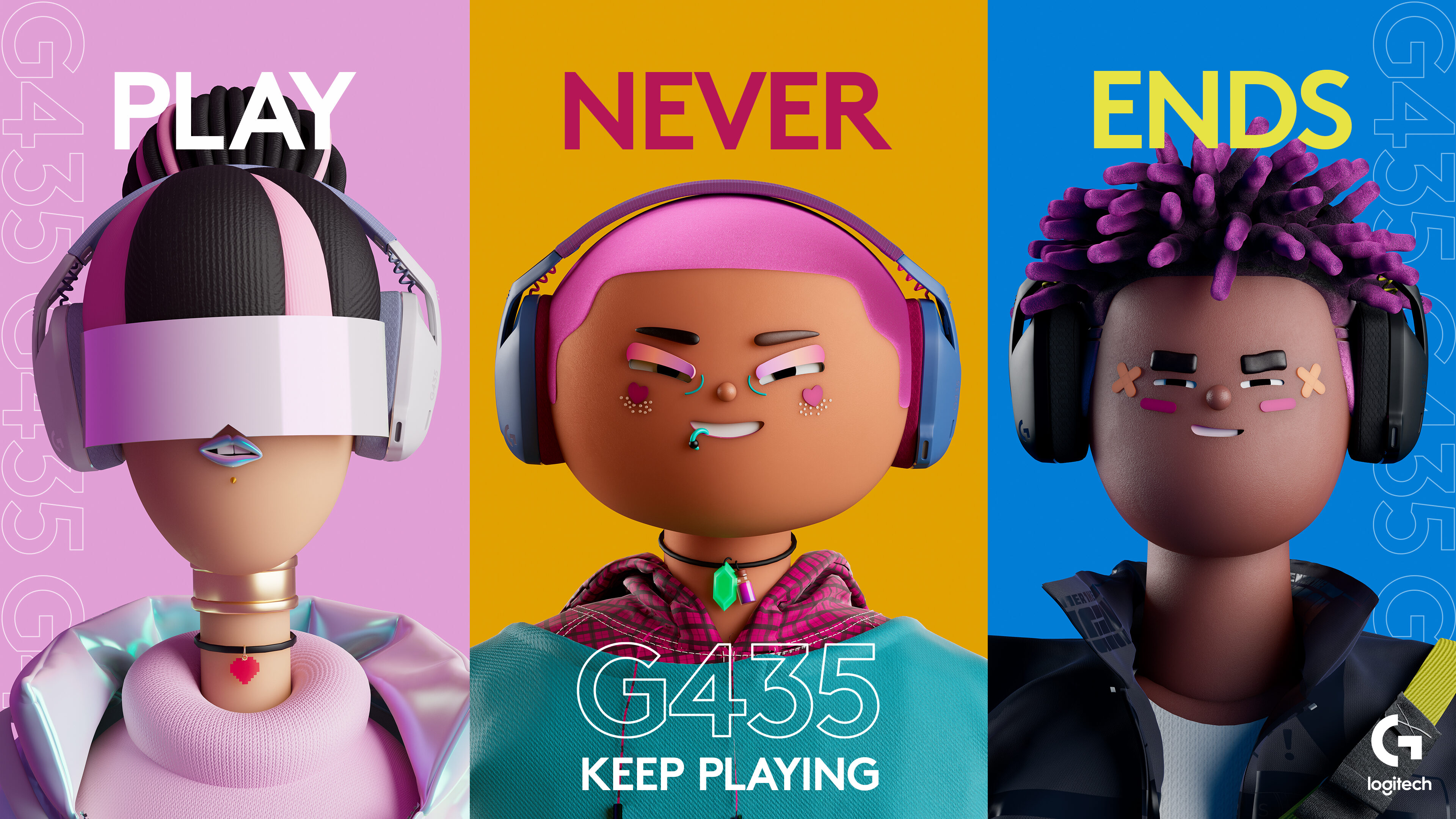 Logitech G435 — Imagine 2 G435 MC Key Visual 02 16x9