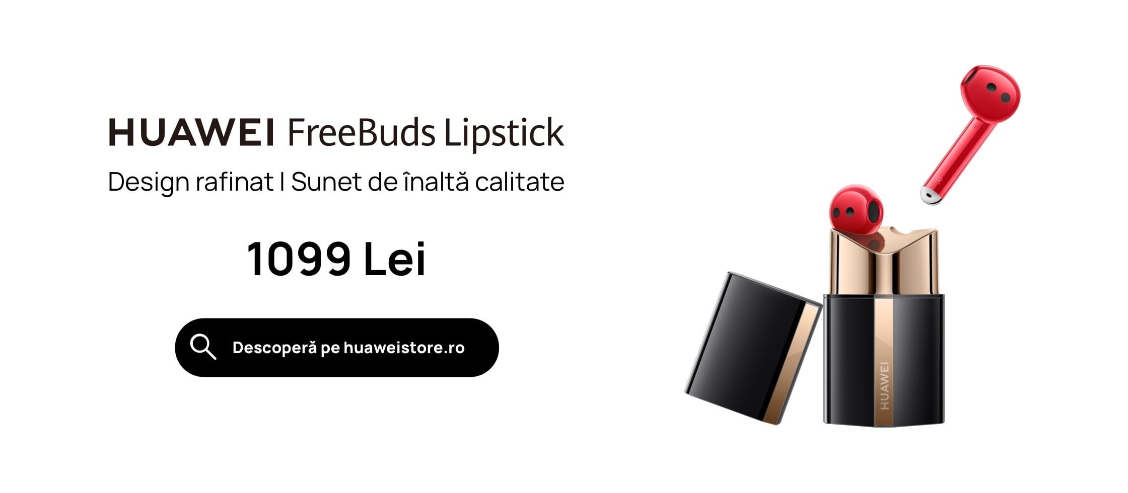 Huawei lansează o nouă generație de căști TWS,  HUAWEI FreeBuds Lipstick