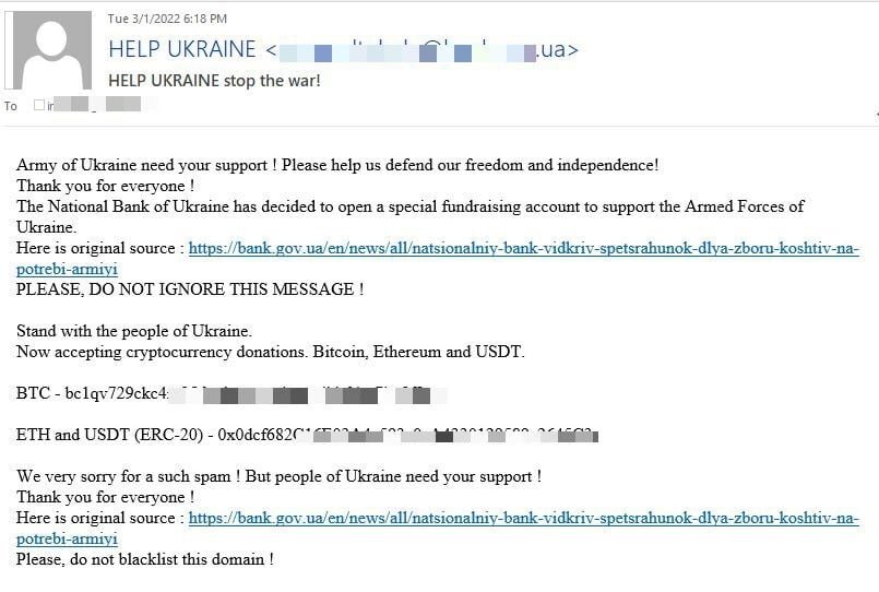 Spam ukraine