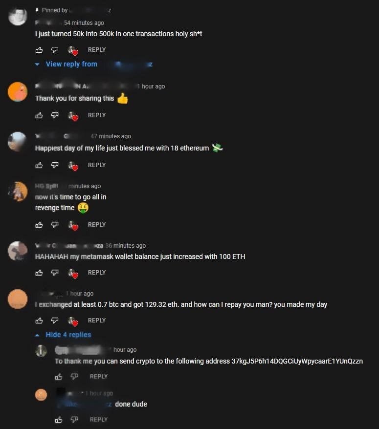 Comentariile pe YouTube devin un nou instrument pentru escroci