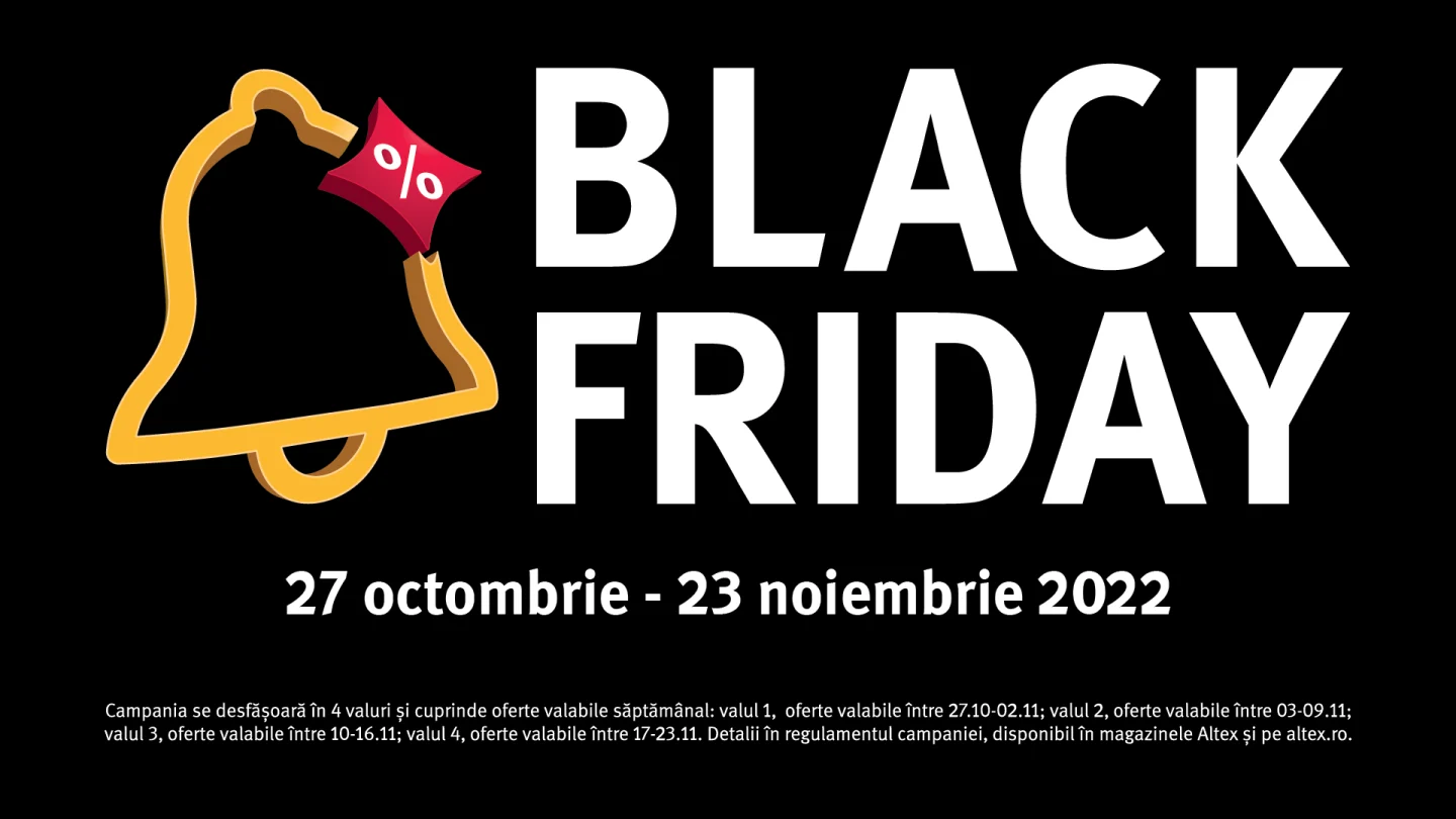black friday altex Începe Black Friday la Altex. Reduceri între 27 octombrie – 23 noiembrie