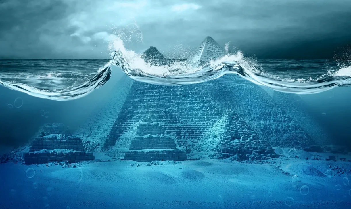piramide giza O teorie bulversantă! Piramidele de pe platoul Giza, parte a unui oraș submarin?