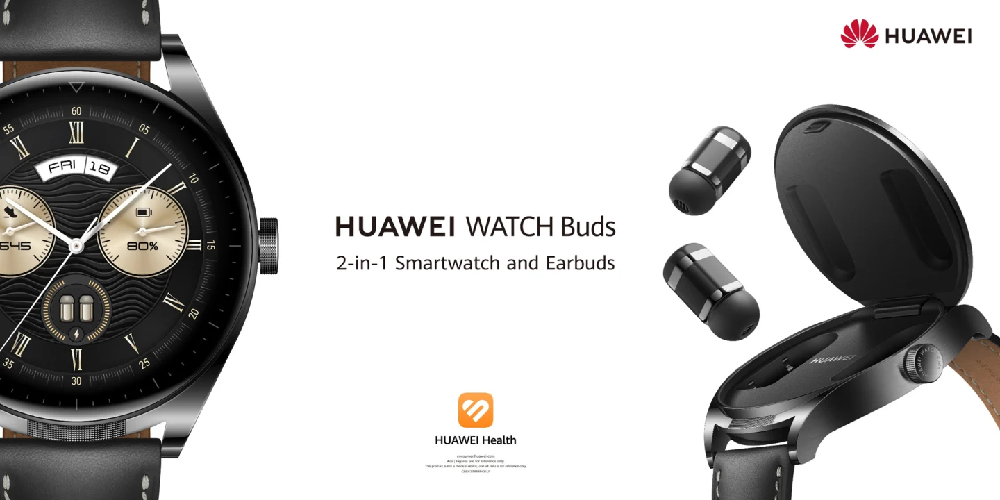 Huawei Watch Buds, ceasul cu căști încorporate, are preţ de lansare în România