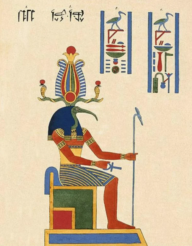 tableta de smarald — Imagine 3 zeul egiptean Thoth
