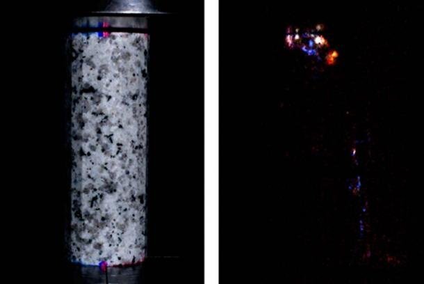 Granite glow under high pressure