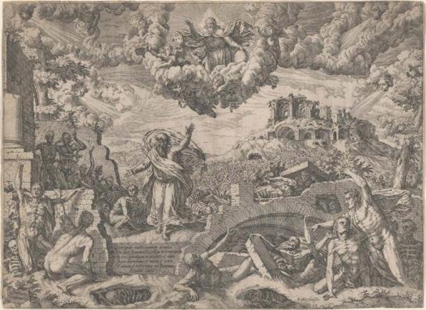 Giovanni Battista Fontana, Viziunea lui Ezekiel, 1579