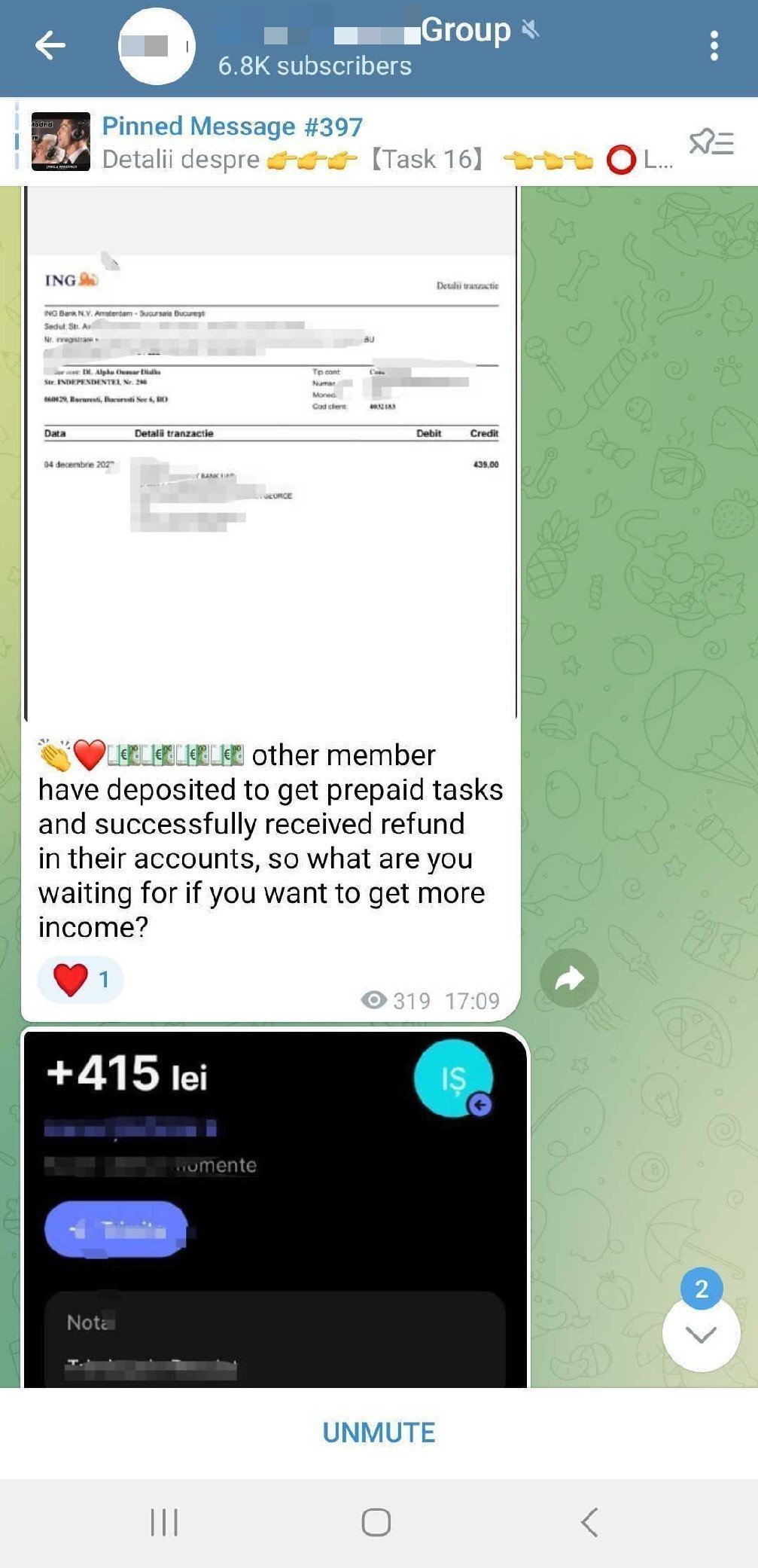 inselatorie whatsapp — Imagine 2 Job Scam Telegram