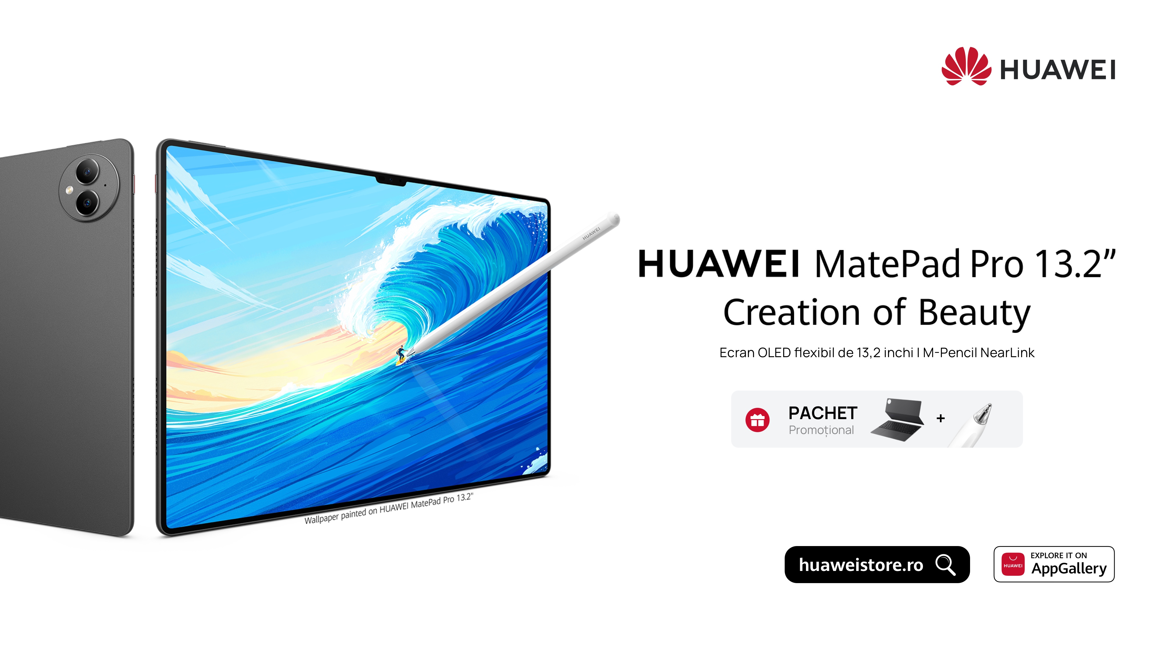 HUAWEI Matepad Pro HUAWEI Matepad Pro 13.2” și HUAWEI MateBook D 16 2024, disponibile în România