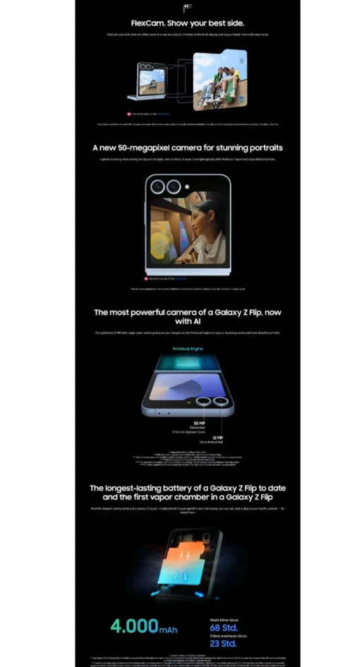 Specificațiile Galaxy Z Flip 6 și Galaxy Z Fold 6, dezvăluite neoficial