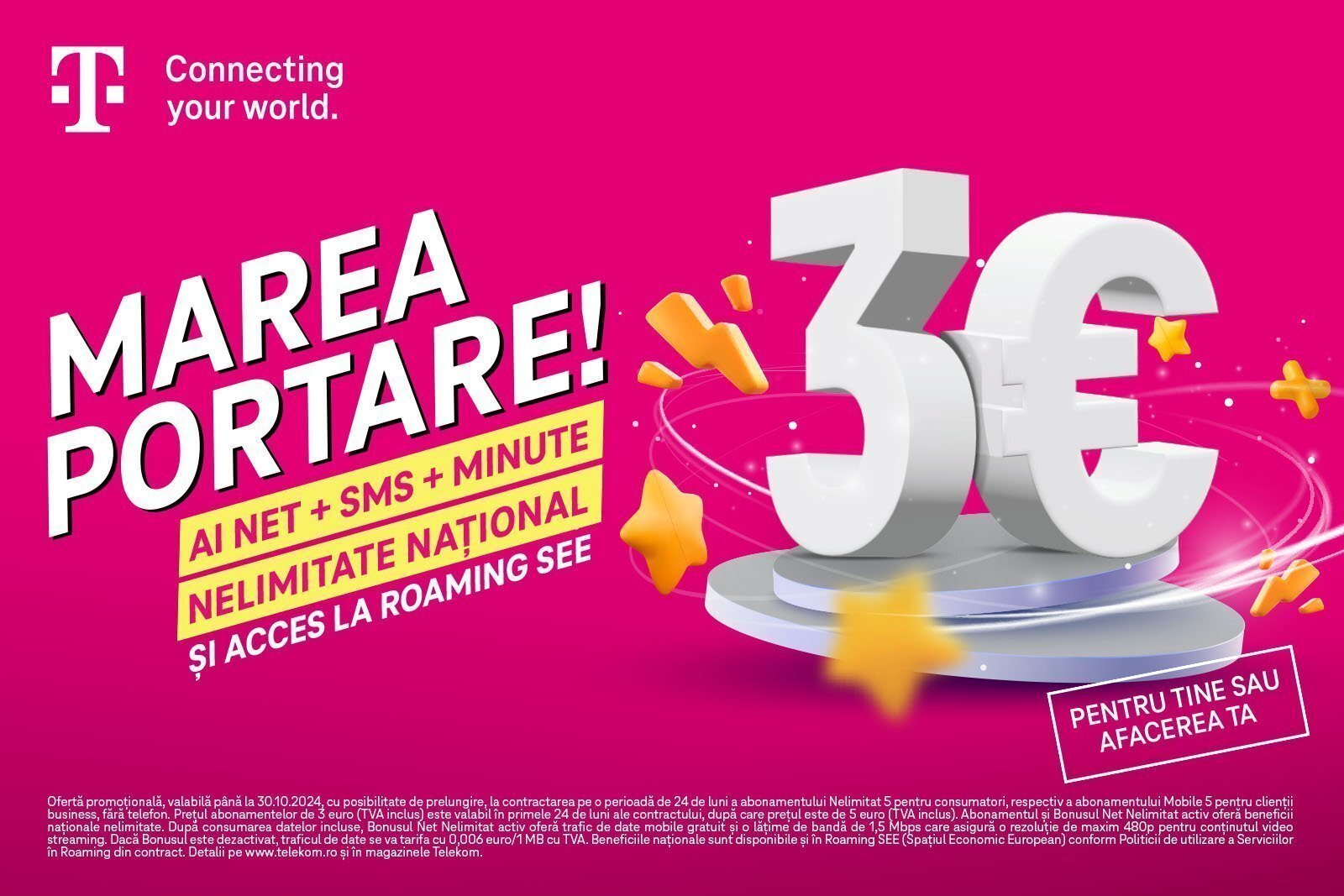 Telekom lansează o ofertă specială de toamnă. Discounturi semnificative la telefoane și abonamente